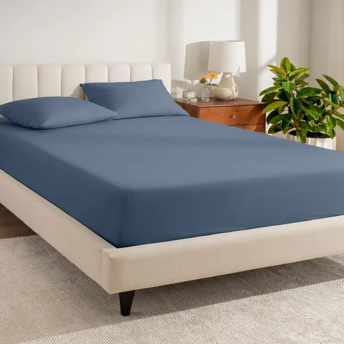 Vista 19 de Bare Home Sábana bajera ajustable 100 % algodón orgánico Twin, tejido de percal crujiente, ligera y transpirable, sábana bajera de bolsillo profundo