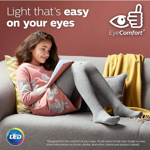 Vista 5 de PHILIPS Bombilla LED sin parpadeo de alto lumen regulable BR30, 1400 lúmenes, luz diurna (5000 K), 15 W = 100 W, base E26, certificado Título 20