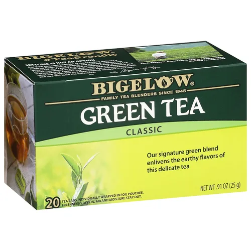 Vista 17 de Bigelow Tea Té verde clásico, té con cafeína con té verde, caja de 40 unidades (paquete de 6), 240 bolsas de té en total