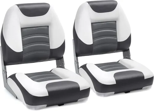 Vista 12 de NORTHCAPTAIN T1 Deluxe Asiento plegable para barco con respaldo bajo, tornillos de acero inoxidable incluidos