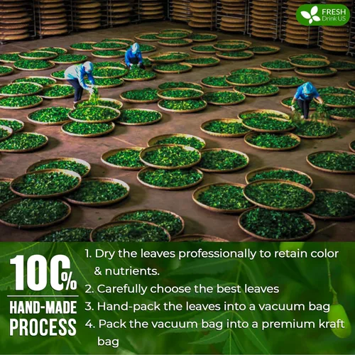 Vista 604 de FreshDrinkUS, 135 bolsas de té de jengibre y cúrcuma premium, ingredientes 100% naturales, mezcla hecha a mano de té de hierbas de cúrcuma