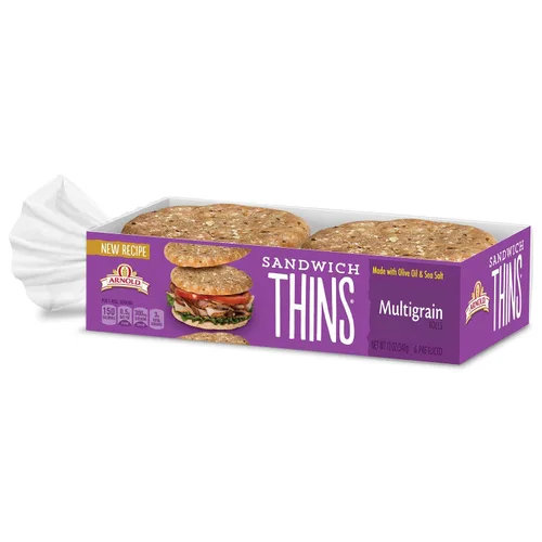 Arnold Select Sandwich Thins Multi-Grain 12 oz (Paquete de 6)