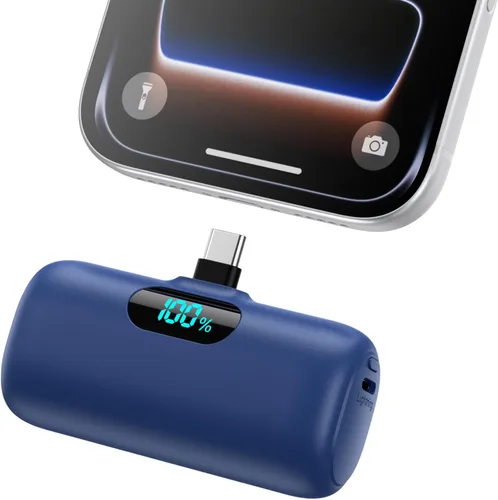 Vista 8 de Mini Portable Charger Power Bank for iPhone 17/16/15 Series, 5000mAh PD USB C Cell Phone Portable Power,Travel Essentials Battery Pack for iPhone