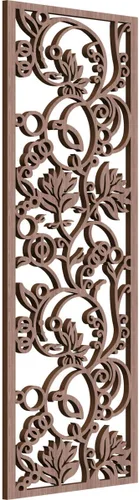 Vista 142 de Ekena Millwork WALW10X25X0250CAPCH Paneles de pared de madera con calado decorativo caspio, 9 3/8 pulgadas de ancho x 24 3/8 pulgadas de alto, cereza