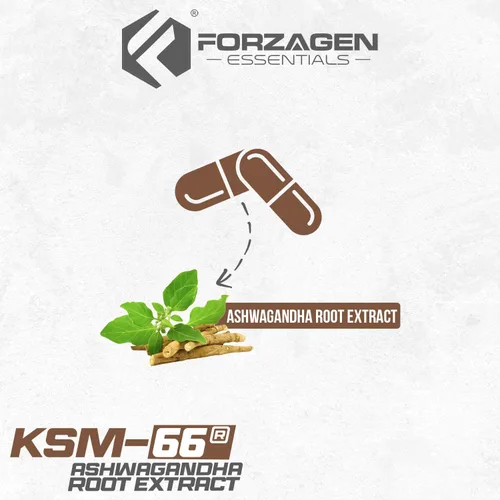 Vista 3 de Forzagen Cápsulas de extracto de raíz de Ashwagandha KSM-66, 600 mg, 60
