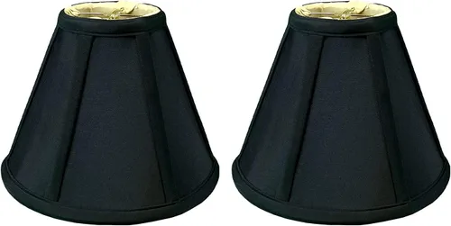 Vista 166 de Royal Designs, Inc. BS-707FC-6AGL Deep Empire Basic - Pantalla para lámpara con clip de llama, 3.5 x 6 x 5.75 pulgadas, color dorado antiguo
