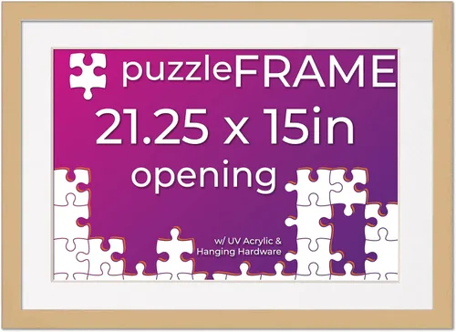 Vista 37 de Poster Palooza Kit de marco de rompecabezas de 11.25 x 38.25 pulgadas. El kit incluye hojas de pegamento para rompecabezas, marco de rompecabezas