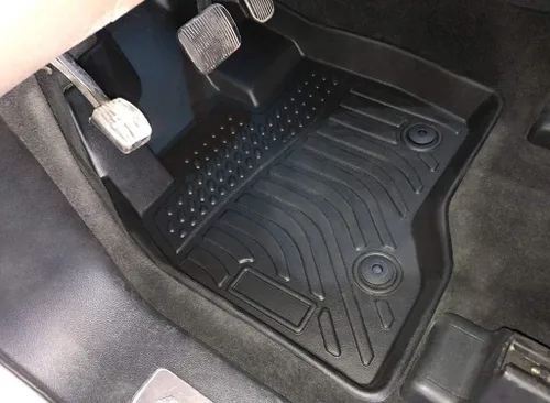 Vista 4 de Alfombrillas de suelo resistentes de repuesto para Ford Explorer 7 plazas 2015 2019, forros de protección de ajuste personalizado, impermeables