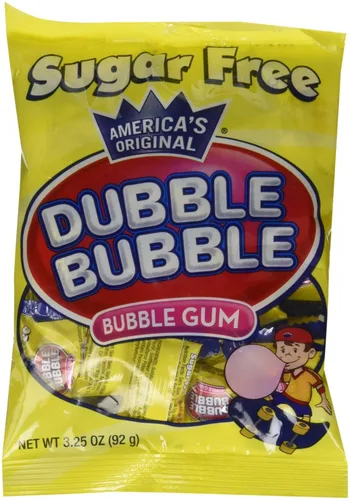 Dubble Bubble Sin azúcar, bolsas de 3.25 onzas (paquete de 12)