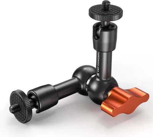 Vista 8 de K&F CONCEPT Kit de abrazadera de brazo mágico de 11" con tornillo de rosca ARRI de 1/4" y 3/8", brazo de cabezales esféricos de 360° con soporte