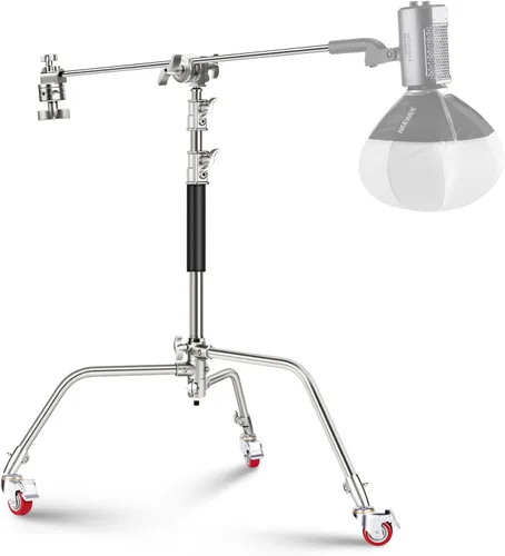 Vista 18 de NEEWER Pro Soporte en C 100% de acero inoxidable de alta resistencia con brazo extensible, altura máxima 172cm/68", soporte de luz para fotografía