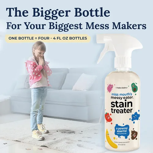 Vista 3 de Miss Mouth's Messy Eater - Tratamiento de manchas - Spray de 16 oz y bolsa de repuesto de 16 oz