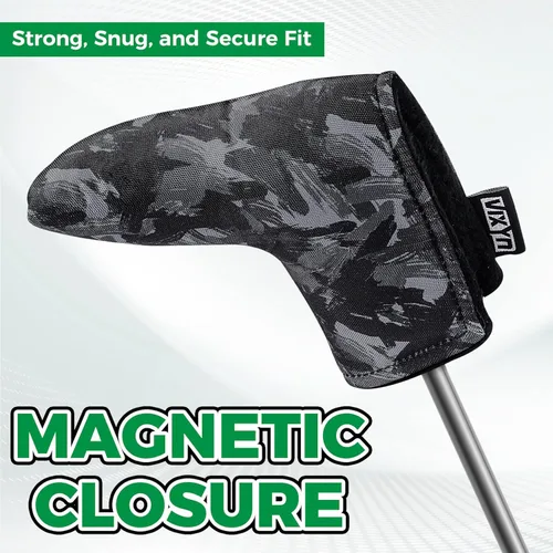 Vista 3 de VIXYN Cubierta para putter Blade – Fundas para putter de golf de primera calidad – Cubiertas magnéticas con forro polar