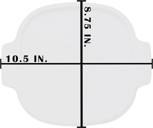 Vista 3 de Corningware Stovetop A-2-PC 2-PC 2-Quart/3-Quart Color Blanco Cuadrado Paquete de 2 tapas de almacenamiento de plástico