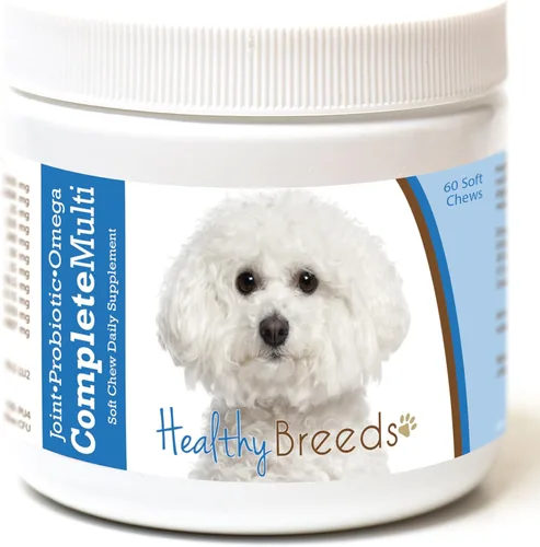 Vista 113 de Healthy Breeds Cavalier King Charles Spaniel - Multivitamínico todo en uno, completo con probióticos, glucosamina, condroitina y omegas, 60