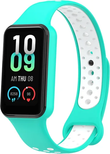 Vista 5 de 4-PACKS Compatible with Amazfit Band 7 Replacement Band,Sport Strap Soft Silicone Quick Release Wrist Bands Adjustable Wristband Smartwatch Accessory