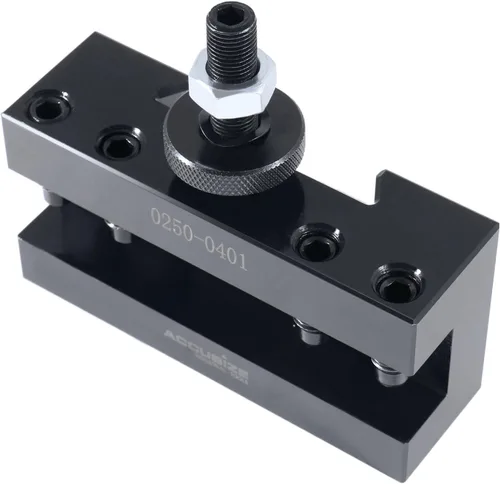 Vista 4 de Accusize Industrial Tools - Soporte de herramientas de cambio rápido estilo CA para torneado y roscado, para herramientas de torneado de 1 pulgada