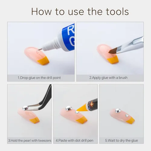 Vista 5 de 60g Perlas de Plata Gris y Diamantes de Imitación para Manualidades Tamaño Mixto 3mm-10mm Color AB Perlas Redondas Mitad Planas y Diamantes