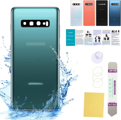 Vista 10 de Cubierta de vidrio trasera compatible con Samsung Galaxy S8 de repuesto de 5.8 pulgadas SM-G950 todos los operadores con manual de instalación + kit