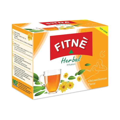 Vista 3 de FITNÈ Té de hierbas de crisantemo, infusión de senna, suave, suave, suave, suave, desintoxicante, limpieza, sin calorías, sin cafeína, 15 bolsas