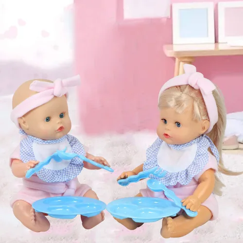 Vista 2 de 9 juegos para muñecas de bebé con vida de 9-10-11 pulgadas, vestido recién nacido, trajes de ropa con accesorio de cocina