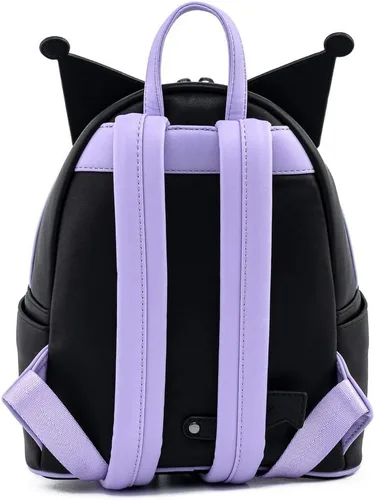 Vista 4 de Loungefly Sanrio Hello Kitty Kuromi Cosplay - Bolso de hombro con doble correa para mujer