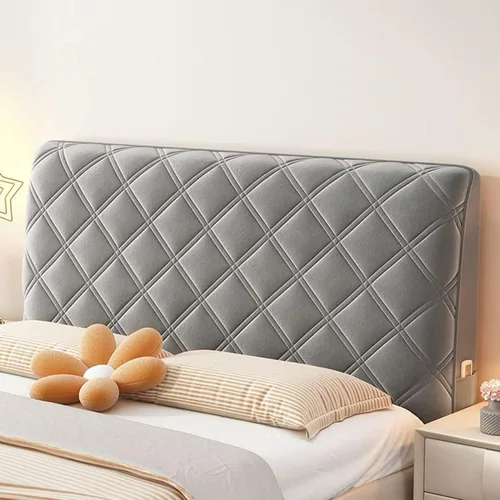 Vista 10 de EFELIM Funda de terciopelo para cabecero de bebé para cama Queen King de tamaño matrimonial, funda gruesa para cabecero de cama a prueba de polvo