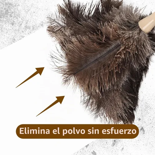 Vista 9 de Plumero de limpieza extensible de 94 pulgadas, plumeros telescópicos largos de avestruz con poste de extensión de acero inoxidable para ventilador