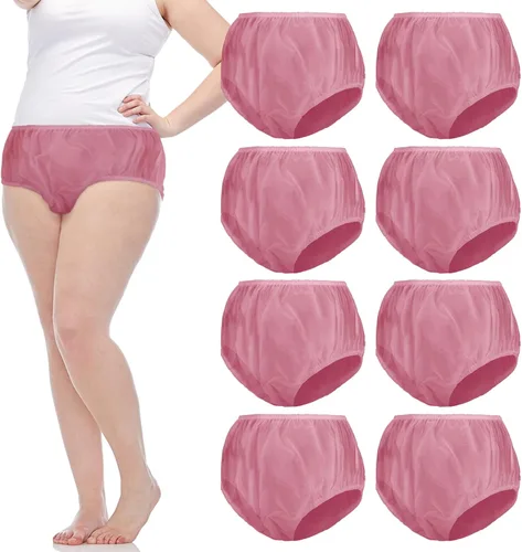 Vista 17 de 9 piezas de ropa interior impermeable para incontinencia, pantalones de plástico a prueba de fugas, protector de incontinencia, protector de pañal