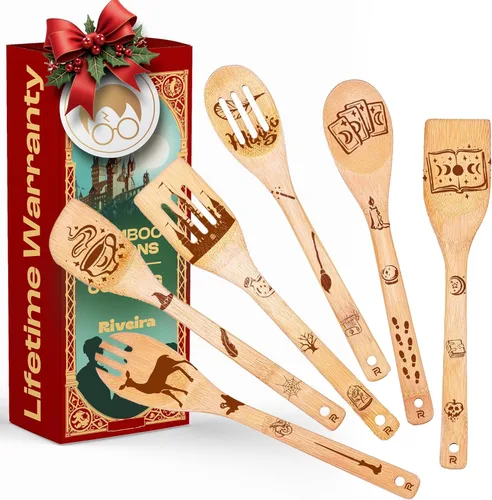 Vista 8 de Regalos Riveira para suegra – Cucharones de madera para cocinar como regalos para mamá y tabla de cortar para regalos de cumpleaños para mujeres