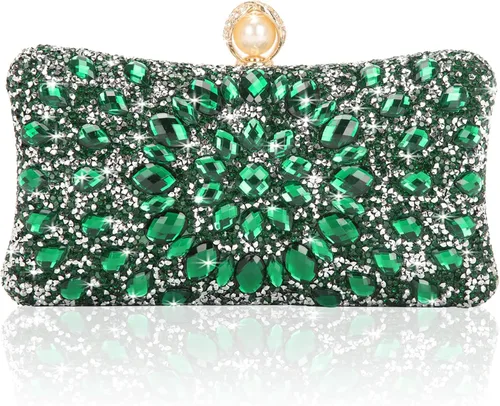 Vista 15 de Bolsos de Noche para Mujer, Bolsos de Mano de Lujo con Brillantes de Rincón Sparkly, Rhinestone, Luxury, Sparkly, Rhinestone, Luxury