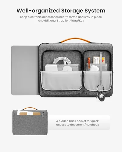 Vista 3 de tomtoc Funda protectora 360 para portátil de 13 pulgadas para nuevo MacBook Air M4/A3240, M3/A3113, M2/A2681, M1/A2337, MacBook Pro de 13 pulgadas