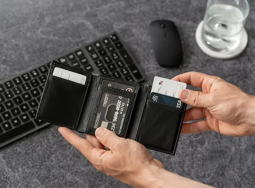 Vista 7 de Rico Industries Billeteras Magic grabadas con láser de la NBA Orlando, Orlando Magic, Classic