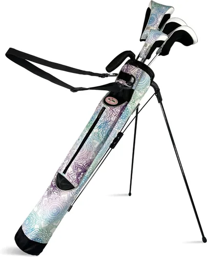 Vista 8 de Taboo Fashion Sunday Golf Bags for Women - Lightweight Golf Range Bag with Self Flexing Stand and Shoulder Strap for Driving Range, Par 3 or