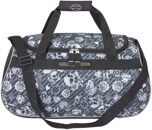 Vista 2 de Harley-Davidson Logo Sport DuffelVintage, Tatuaje Gris, Logo Sport Duffel