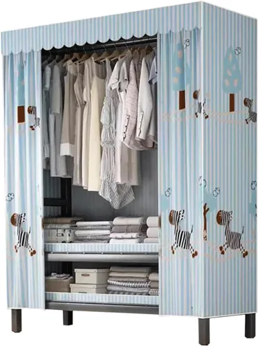 Vista 11 de large closets Large Closet Metal Frame Clothes Closet with Thick Cloth Cover Closet for Clothes Saves Space Portable Wardrobe Closet Space-saving