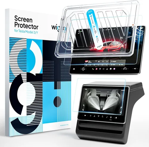 Vista 9 de Wigoo Protector de pantalla mate para Tesla Model X y Model S [sin reflejos ni huellas dactilares] Modelo X (2021 ~ 2025)/Modelo S (2021 ~ 2025)