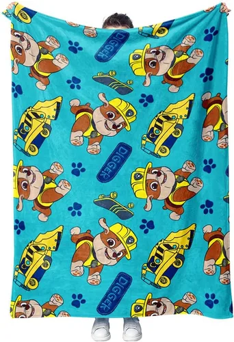 Tstars Paw Patrol - Manta de forro polar de escombros para niños, felpa