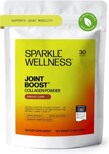 Vista 12 de Péptidos de colágeno Sparkle Wellness FORTIGEL & TENDOFORTE Colágeno con ascorbato de calcio y vitamina C para apoyar la movilidad