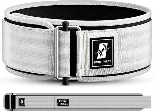 Vista 11 de Cinturón de levantamiento de pesas para hombres y mujeres, cinturón de levantamiento de pesas con bloqueo automático de 4 pulgadas de ancho