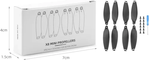 Vista 7 de SeiZed Hélice de dron para FIMI X8 Mini Blade Props Piezas de repuesto de liberación rápida de bajo ruido CW/CCW Accesorio de hélice