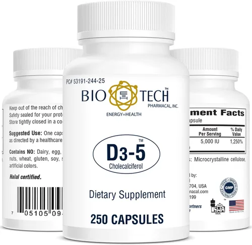 Vista 7 de D3-50 50.000 UI Vitamina D3 (colecalciferol) 100 cápsulas