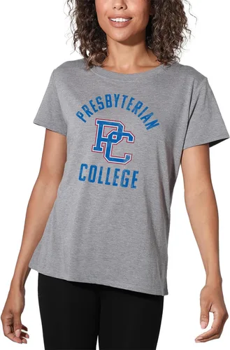 Vista 484 de Colección oficial de camisetas sueltas con logotipo desgastado grande universitario para mujer, jaspeado atlético