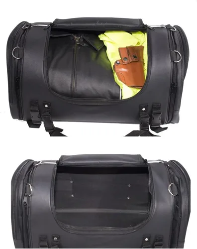 Vista 4 de GARGOYLE BELLS Bolsa de herramientas para motocicleta, bolsa universal para horquilla de motocicleta, alforjas, bolsa de herramientas