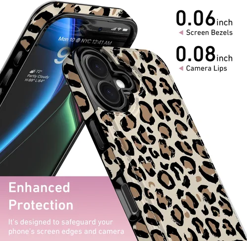Vista 627 de LETO para iPhone 15 Pro Funda tipo cartera - Tapa tipo folio con patada - Diseños de moda - Tarjetero - Funda protectora para mujeres y niñas - 6.1