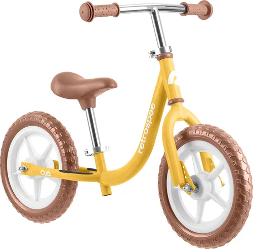 Vista 15 de Retrospec Cub - Bicicleta de equilibrio para niños de 18 meses a 3 años, bicicleta para principiantes sin pedal de 12 pulgadas con asiento