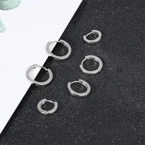Vista 4 de micuco - Arracadas pequeñas para mujer oro de 14 quilates aretes para hombre hipoalergénicos para cartílago