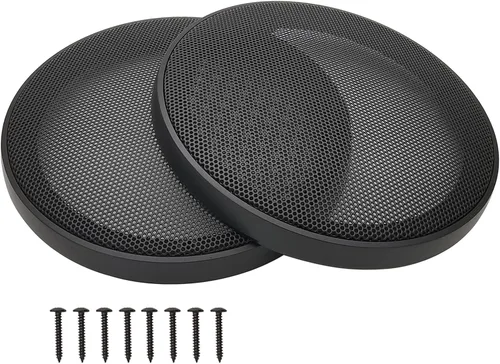 Vista 16 de Cubiertas para parrilla de altavoz de 3 pulgadas, protector de subwoofer para altavoz de automóvil, marco de plástico ABS con malla metálica