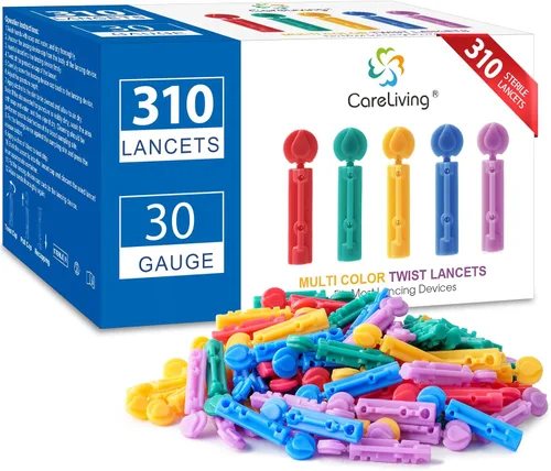 Vista 8 de CareLiving Lancetas para diabetes – Lancetas diabéticas de calibre 30 para pruebas de sangre y glucosa – Se adapta a la mayoría de dispositivos