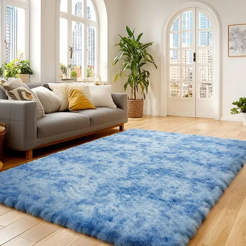 Andency Alfombras de área de 9x12 para decoración del hogar de sala de estar, alfombra grande lanuda para dormitorio, alfombra antideslizante grande